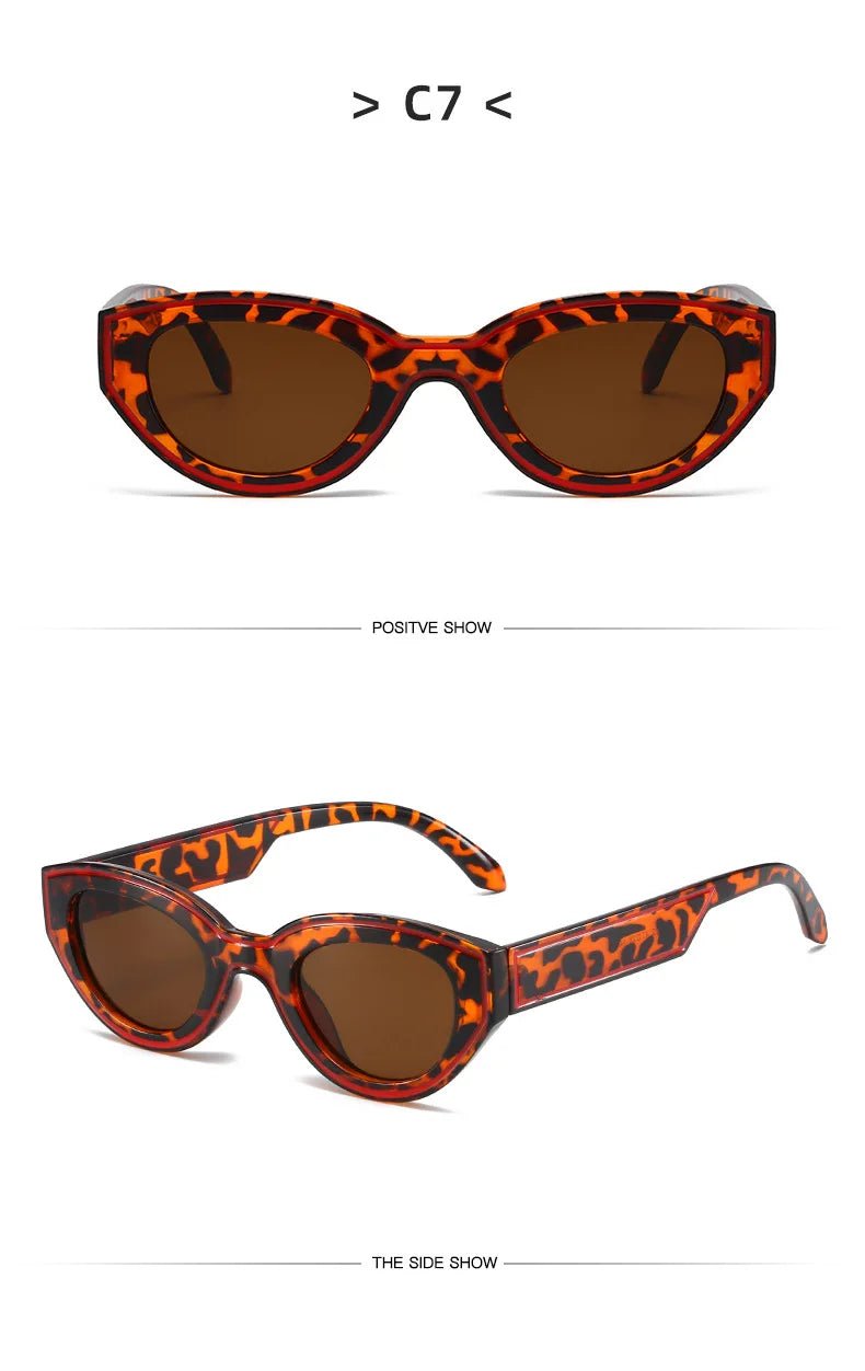 Fashion Unique Irregular Hip Hop Sunglasses Y2k Women Men Retro Oval Sun Glasses Ladies Beach Sunnies Outdoor Sport Goggles New - Sergio Cavelli