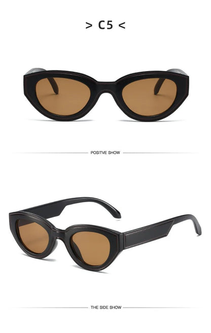 Fashion Unique Irregular Hip Hop Sunglasses Y2k Women Men Retro Oval Sun Glasses Ladies Beach Sunnies Outdoor Sport Goggles New - Sergio Cavelli