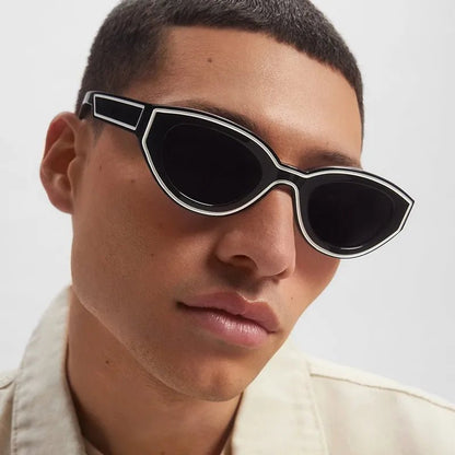 Fashion Unique Irregular Hip Hop Sunglasses Y2k Women Men Retro Oval Sun Glasses Ladies Beach Sunnies Outdoor Sport Goggles New - Sergio Cavelli