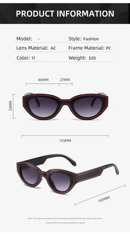 Fashion Unique Irregular Hip Hop Sunglasses Y2k Women Men Retro Oval Sun Glasses Ladies Beach Sunnies Outdoor Sport Goggles New - Sergio Cavelli