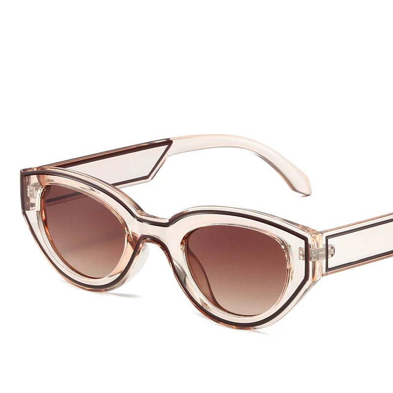 Fashion Unique Irregular Hip Hop Sunglasses Y2k Women Men Retro Oval Sun Glasses Ladies Beach Sunnies Outdoor Sport Goggles New - Sergio Cavelli